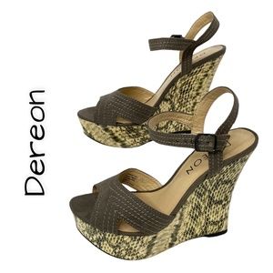 DEREON Platform Sandals, New, Size 7